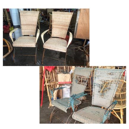 Ремонт и възстановяване на столове от ратан мрежа