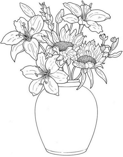 collection Email Consignment Cum de a desena o vaza de flori în etape, ls