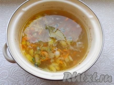 Supa de hrișcă fără carne - pregătirea pas cu pas, cu fotografii