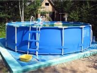 Cum de a face o bază pentru cadru sau piscine gonflabile cu propriile lor mâini modul de a face cel mai mult -