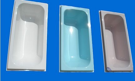 Inserție acrilică în instalația de baie a inserției acrilice cu descriere și fotografie
