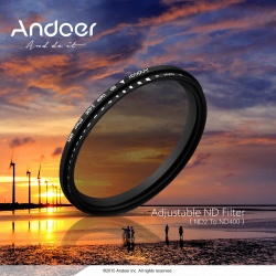 Andoer 52mm nd filter або по-нашому нейтральний фільтр зі змінним значенням