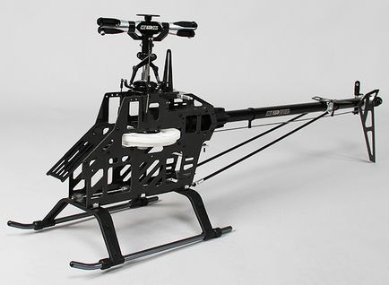 Безфлайбарний 3d вертоліт hk-550tt з вальним приводом хвостового ротора
