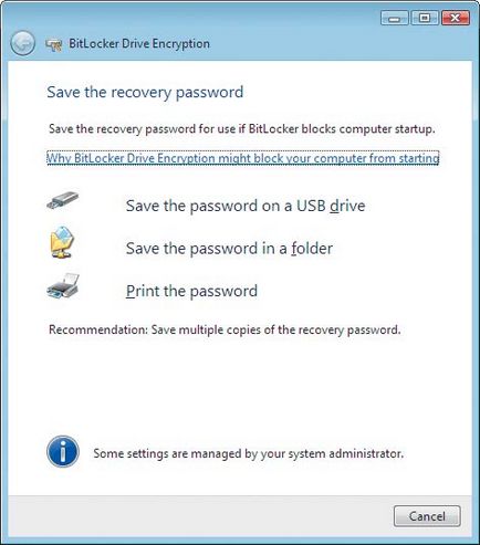 Bitlocker unitate de criptare, ferestre-l pro