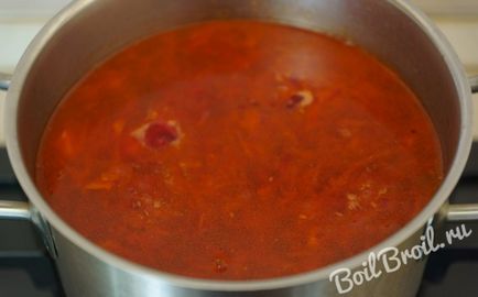 Borsch cu pastă de tomate - rețetă pas cu pas cu fotografie