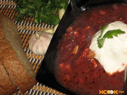 Борщ з томатною пастою - рецепт з фото, як його варити смачно