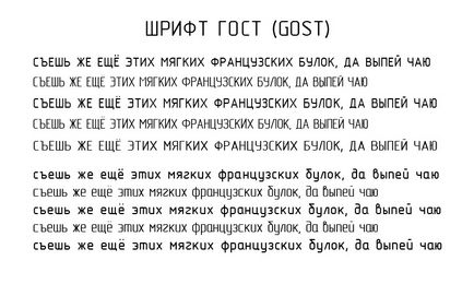 Rajz font (GOST -81) GOST típusú és B típusú AutoCAD és a szó, karóra olvasható játék letöltés