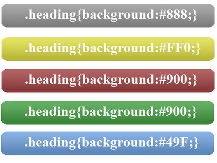 Css H1, H2 stylization H1, H2 fejlécek