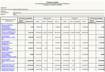 Verificarea calculelor cu bugetul în sistemul electronic de raportare sbis