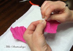 Fabric virágok saját kezűleg a mester - egy osztály kezdőknek - Tatiana Bedareva (osztály) Fabric virágok saját kezűleg a mester - egy osztály kezdőknek - Tatiana Bedareva