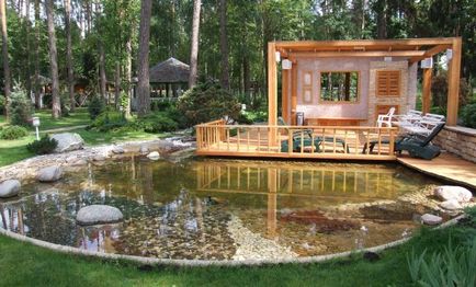 Lacul decorativ cu mâinile - un punct culminant pe site-ul dvs. - construirea de saune și băi în