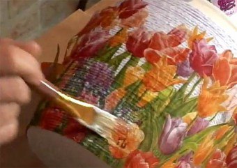 Decoupage vázák, szalvéta, rizspapír vintage stílus, Provence