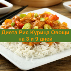 Дієта рис курка овочі на 3 та 9 днів - відгуки реальних покупців