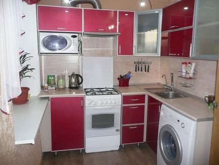 Design bucătărie roșu, șorț roșu, decorațiuni de perete, set de bucătărie, foto, design de bucătărie,