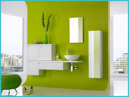 Дизайн зеленої ванної кімнати ідеї і фото