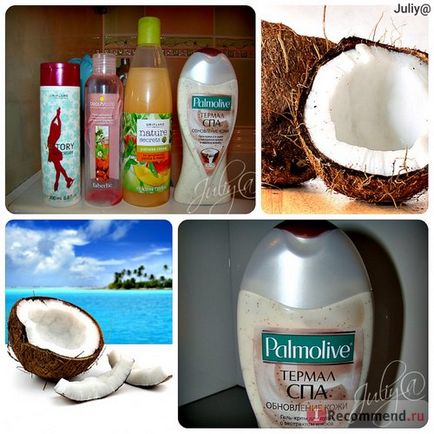 Gel de duș cu palmolive spa spa reînnoită cu extract de nucă de cocos și ulei de jojoba -