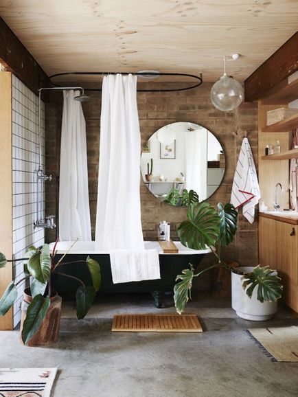 Ideea de interior pentru o cameră mică a unei plante în design