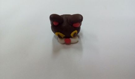 Іграшка котик з полімерної глини своїми руками