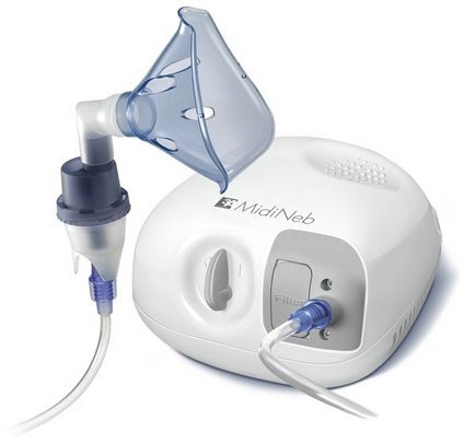 Inhalare cu nebulizator de genitrie, abur