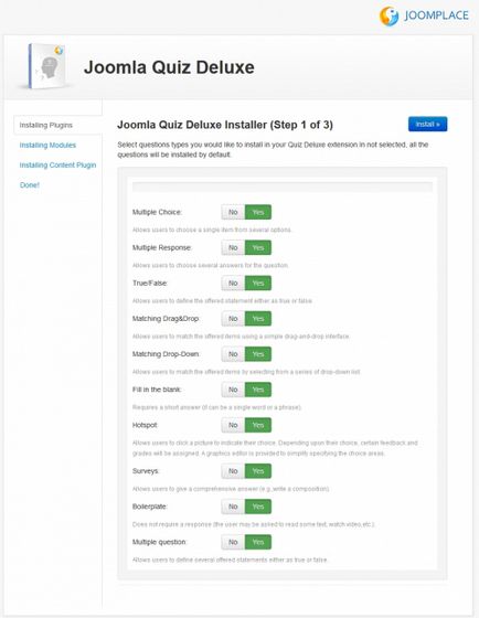 Joomla quiz deluxe - cursuri online, teste de formare și chestionare pentru joomla cu posibilitatea de vânzare