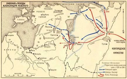 Ahogy Alexander Yaroslavich legyőzte a teuton lovagok