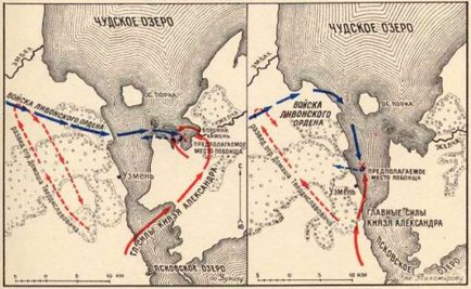 Ahogy Alexander Yaroslavich legyőzte a teuton lovagok