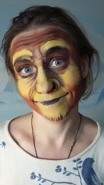 Cum să desenezi o maimuță pe față, cum să faci o maimuță aquagrim