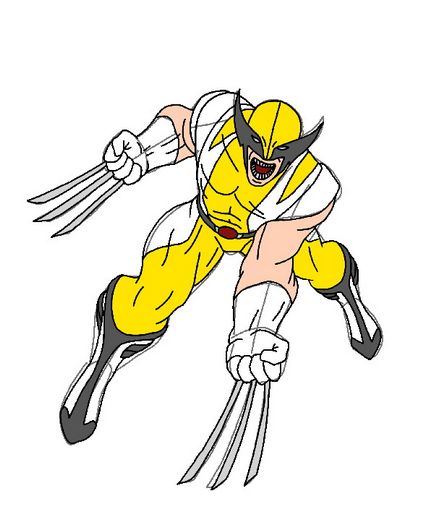 Cum de a desena un wolverine într-un costum de benzi desenate