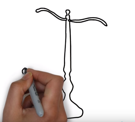Як намалювати ваги олівцем поетапно