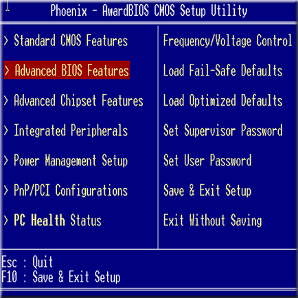 Cum se configurează bios pentru instalarea Windows