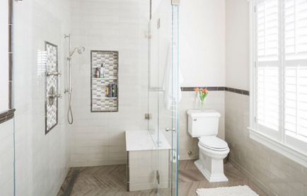 Hogyan felszerelni egy rést a fürdőszobában több tervezési lehetőségek