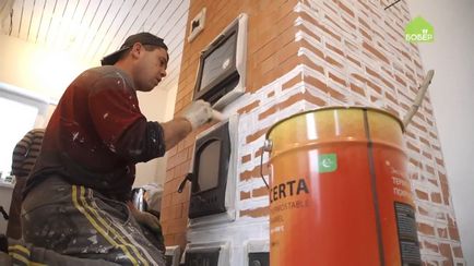 Cum să pictezi un cuptor de cărămidă