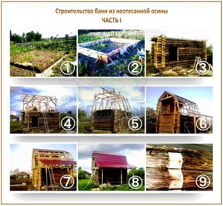Как да се изгради една сауна в Аспен разполага монтажните работи derevozagotovki