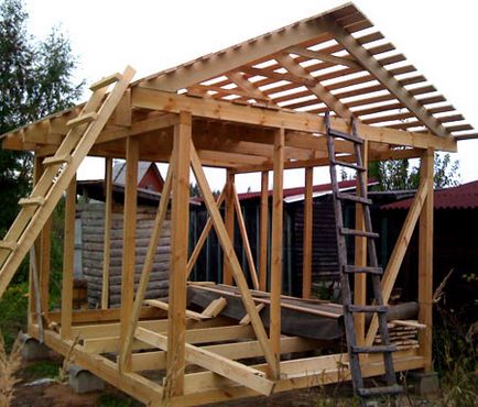 Як побудувати дерев'яний сарай для дачі своїми руками