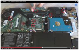 Cum de a dezasambla un laptop acer aspire v5-572g