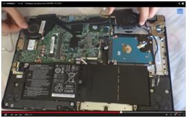 Cum de a dezasambla un laptop acer aspire v5-572g