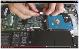 Hogyan szétszedni laptop Acer Aspire v5-572g