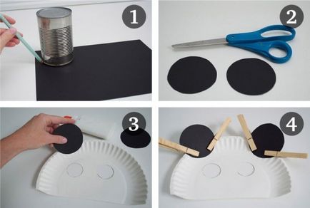 Як зробити маску панди для маскараду своїми руками