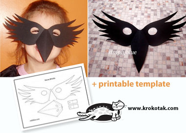 Як зробити маску ворона