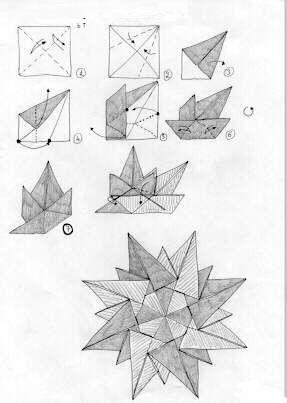 Hogyan készítsünk saját tenyerét poligonok origami technikával