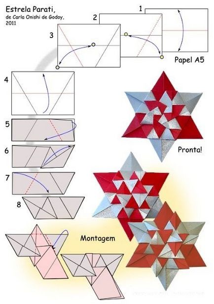 Як зробити своїми руками плоскі багатокутники в техніці орігамі