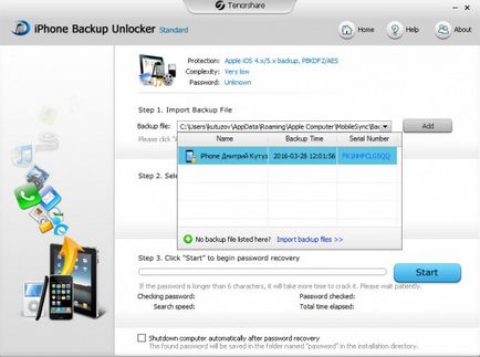 Cum să hack o copie de rezervă de iphone și ipad folosind tenorshare iphone de backup unlocker »