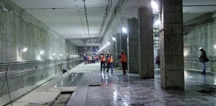 Kaliningrádban-Solntsevo metróvonal 2018 az építkezés az új állomások Moszkvában