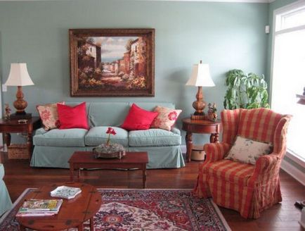 A festmények a belsejében a nappali 45 kép díszített szobákat különböző irányokba