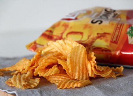 Megállapítja burgonya chips íze, összetétele, gyártók és vélemények
