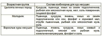 Takarmány tojótyúkok - ár, összetétele és recept a saját kezét, az életem