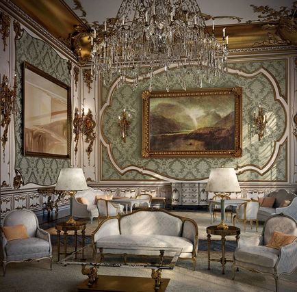 A szoba az empire stílusú fényképet példákkal és megfelelő hézag