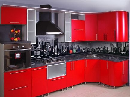 Principiile bucătăriei roșii de decorare, reparare și proiectare a bucătăriei cu propriile mâini