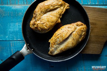 Csirkemell filé gombamártással gyors - lépésről lépésre recept fotók