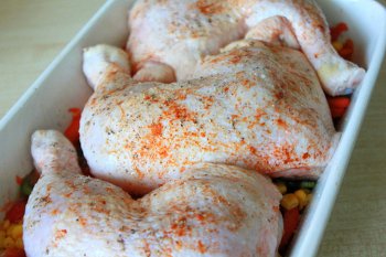 Пиле в мексикански - рецепта със стъпка по стъпка снимки